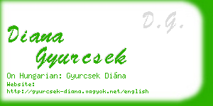 diana gyurcsek business card